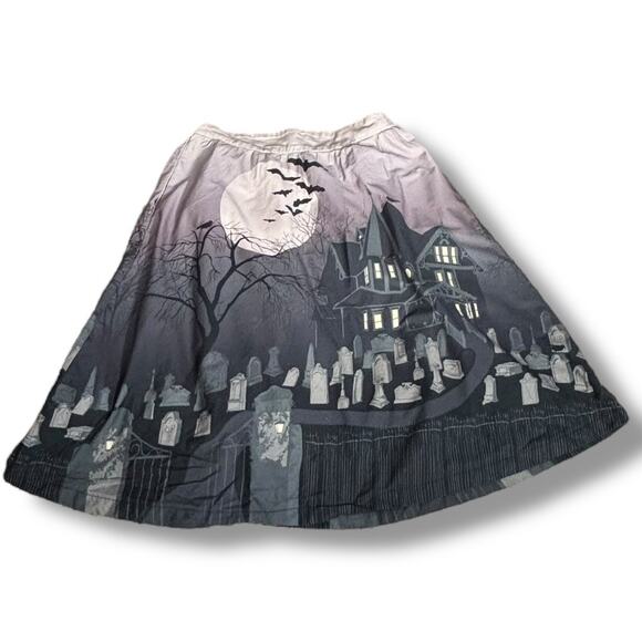 ModCloth Haunted House Halloween Skirt M
Spooky Graveyard Cotton Lined Medium - Picture 1 of 15